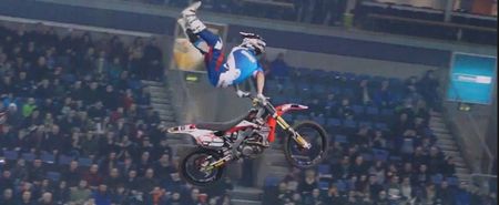 Video: This footage from the Arenacross motocross racing event in Belfast is class