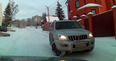 Video: Two drivers narrowly avoid collision after 4×4 scarily loses control on icy hill