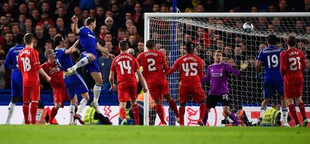 Vine: Anyone spot the eejit giving two fingers to the camera at Stamford Bridge last night?
