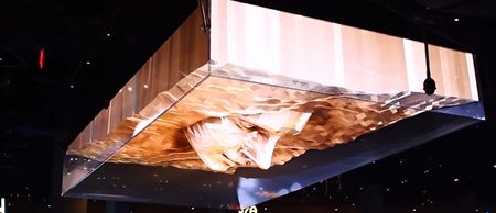 Video: This 3D face in a Las Vegas bar would freak us out