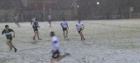 Video: The GAA match between IT Sligo and Queens in the snow looked like some craic
