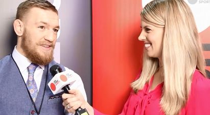 Video: Conor McGregor says “we’re talking July” when asked about Jose Aldo fight