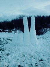 Pics: A creative way of using snow to protest the water charges