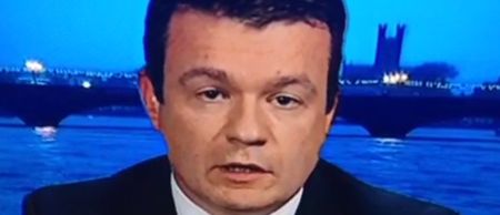 Vine: Minister Alan Kelly briefly disappeared on the Six One News this evening