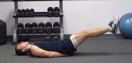 Easy exercise of the week: Lying leg raises