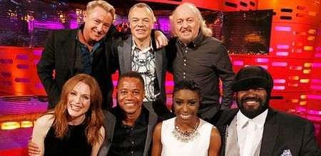 The line-up for the Graham Norton Show is here