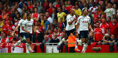 Pic: Nacer Chadli was winding up Arsenal fans on Twitter ahead of the North London derby