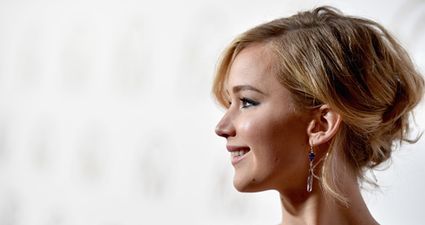 Pic: Boa constrictor poses for naked snap with Jennifer Lawrence