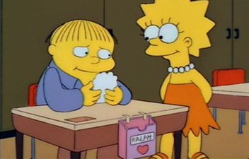 Pic: The Simpsons meets Lego in our favourite Valentine’s Day message yet