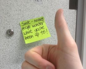 ‘We love you more than bacon’: Irish college gets the positive Post-its out for mental health