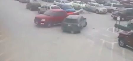 Video: Elderly driver crashes into 10 cars in a car park