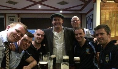 Anchorman star has a message for his old friends at St. Jude’s GAA club