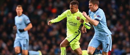 Video: Neymar stood up to an abusive Manchester City fan after the final whistle last night