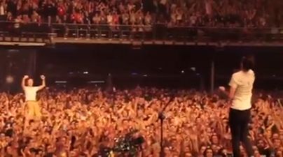 Video: This guy made it his business to catch a drumstick at the end of The Coronas gig on Saturday