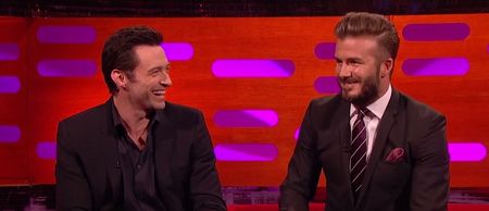 David Beckham tells Graham Norton about awarding a penalty against his own son