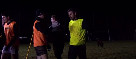 Video: David Bentley gets a taste of GAA life in training with Crossmaglen Rangers