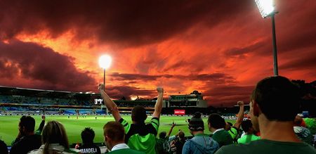 Pics: The Irish cricket team are playing under the most beautiful skyline in Tasmania this morning