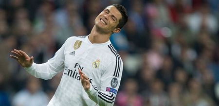 Pic: Cristiano Ronaldo appears to tap his friend’s balls during a hug