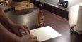 Video: Opening a bottle of beer with a sheet of paper looks surprisingly easy