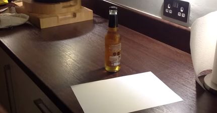 Video: How to easily open a bottle of beer using a piece of paper