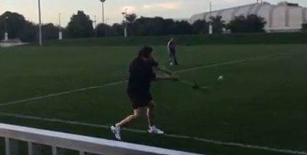 Video: Marty Morrissey pucks a screamer of a goal from the sideline at the GAA World Games in Abu Dhabi