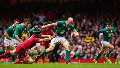 Pic: Irish and Welsh fans in Abu Dhabi wear customised local attire for the match