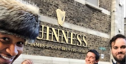 Pics: Usher is in Dublin and he’s already been pouring himself pints