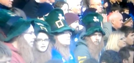 Video: Did anyone else notice this creepy stare from a fan at the Scotland v Ireland match?