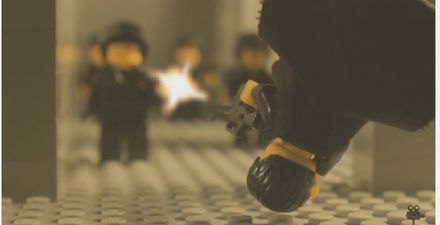 Video: The epic lobby shoot-out from The Matrix is recreated in Lego and it’s wonderful