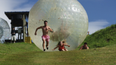 Video: Recreating the Indiana Jones boulder-chase scene using a Zorb looks as awesome as it sounds