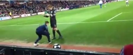 Video: Cheeky Aston Villa ball boy nutmegs Rob Green and he didn’t like it one bit