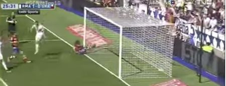 Video: Defender does his best Phil Babb impression by sliding ‘testicles first’ into the post