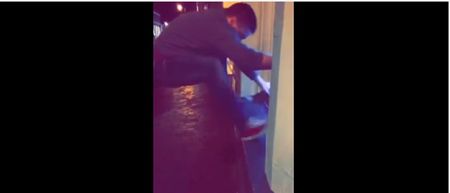 Video: A standing box jump onto an ATM ledge after 8 pints is rarely a good idea