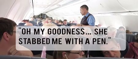 We’ve all felt a bit of air rage in our time, but this is a bit extreme