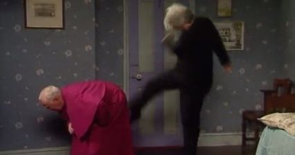 Father Ted creator got fierce thick with an Irish journalist who criticised the hit show on Twitter