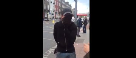Video: Masked duo filmed removing ‘No’ posters in Dublin