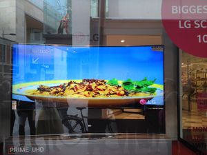 Check out Ireland’s BIGGEST curved TV screen… it’s 105” & only €82,599