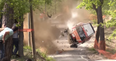 Video: Rally drivers somehow walk away from this terrifying crash into a tree