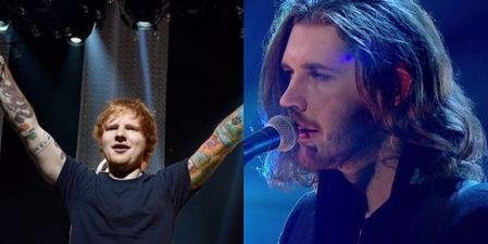 Video: Hozier felt like posting this footage of an Ed Sheeran gig to his 800,000+ Facebook fans
