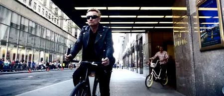 Video: Jimmy Fallon gets blonde Bono back on his bike (with disastrous results)