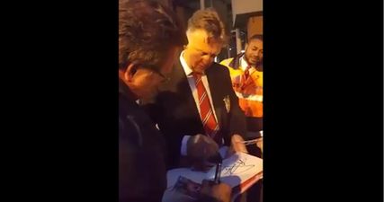 Video: We love Manchester United manager Van Gaal joining a sing-along of his own name with fans