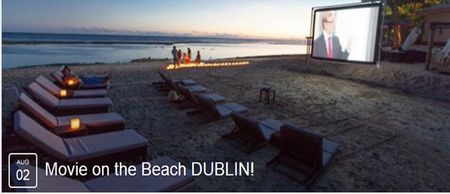 Fancy watching an open-air movie on the beach? You can do it in Dublin this summer