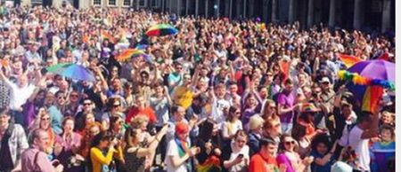 Vine: Chants of ‘We’re gay, We’re gay’ (to the tune of Ole, Ole) ring out at Dublin Castle
