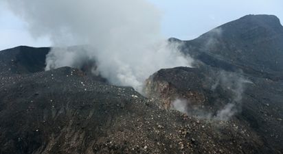 Video: Incredible footage captures the moment a volcano erupts in Japan
