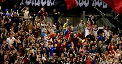 Pic: Hats off to the Bohs fans who unveiled this Fatboy Slim-inspired banner at Dalymount Park