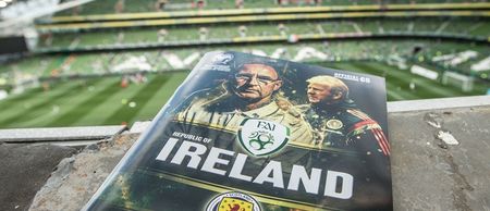 Pic: The funniest ‘banner’ at the Aviva Stadium today