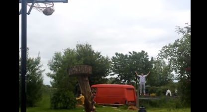 Video: Galway lad lands slick trampoline trick shot using an American football