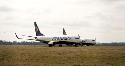 A couple take extreme action when they arrive late for a Ryanair flight