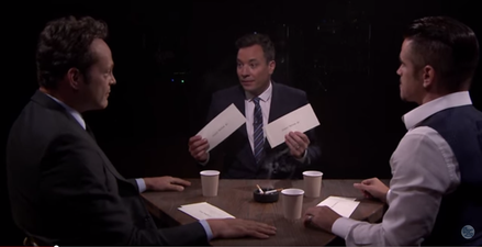 Video: Colin Farrell and Vince Vaughn play ‘True Confessions’ on Jimmy Fallon