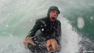 Donegal school teacher pulls some outstanding faces in slo-mo selfie bodyboarding